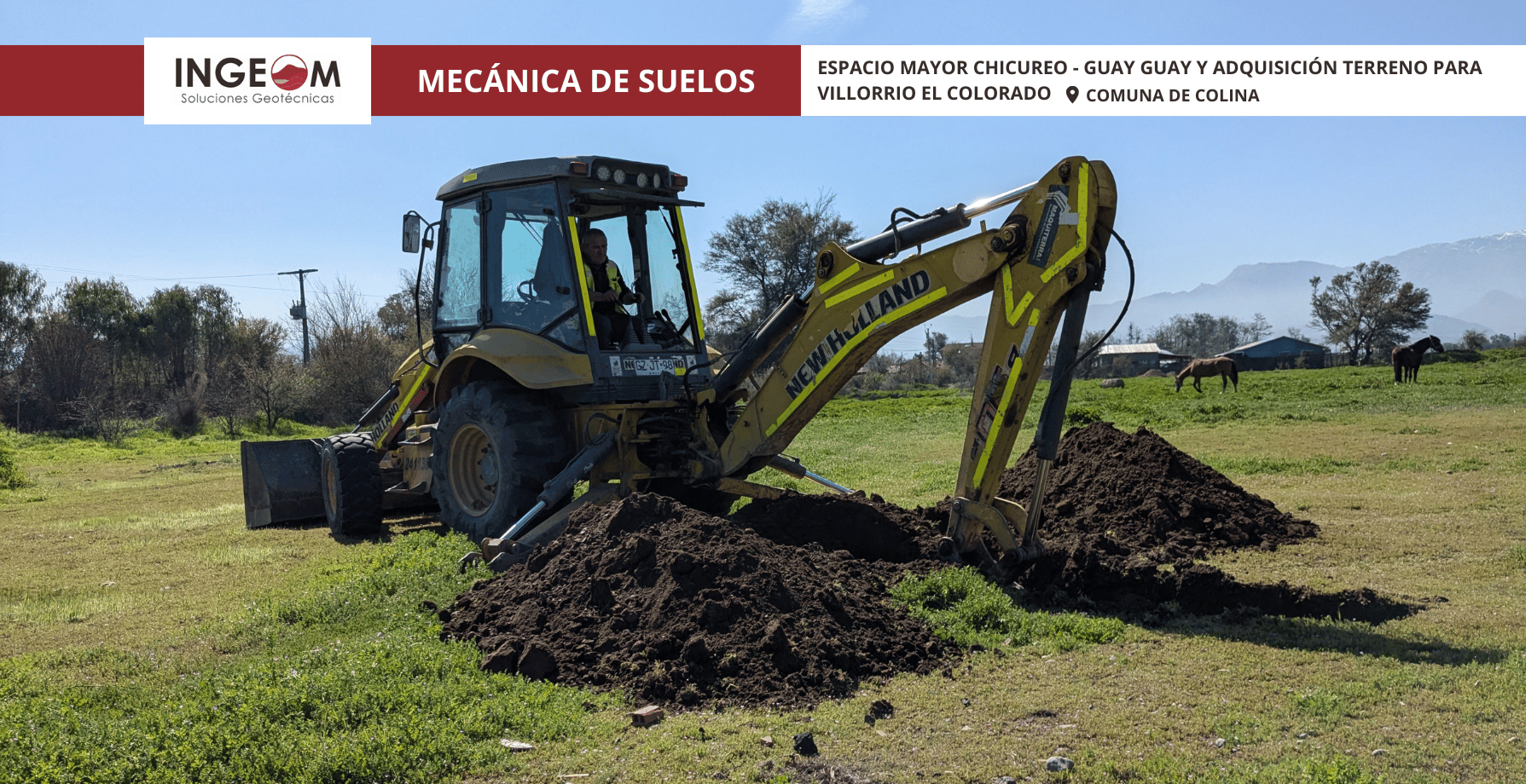 ESPACIO MAYOR CHICUREO – GUAY GUAY Y ADQUISICIÓN TERRENO PARA VILLORRIO EL COLORADO